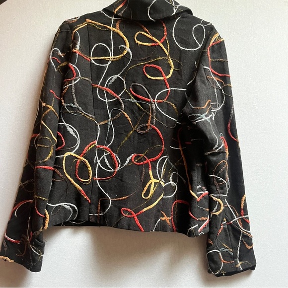 Ou Empereur Ou Rien Montreal wool embroidered blazer jacket Sz 13 - Picture 2 of 10